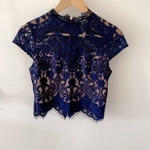 Lace crop top